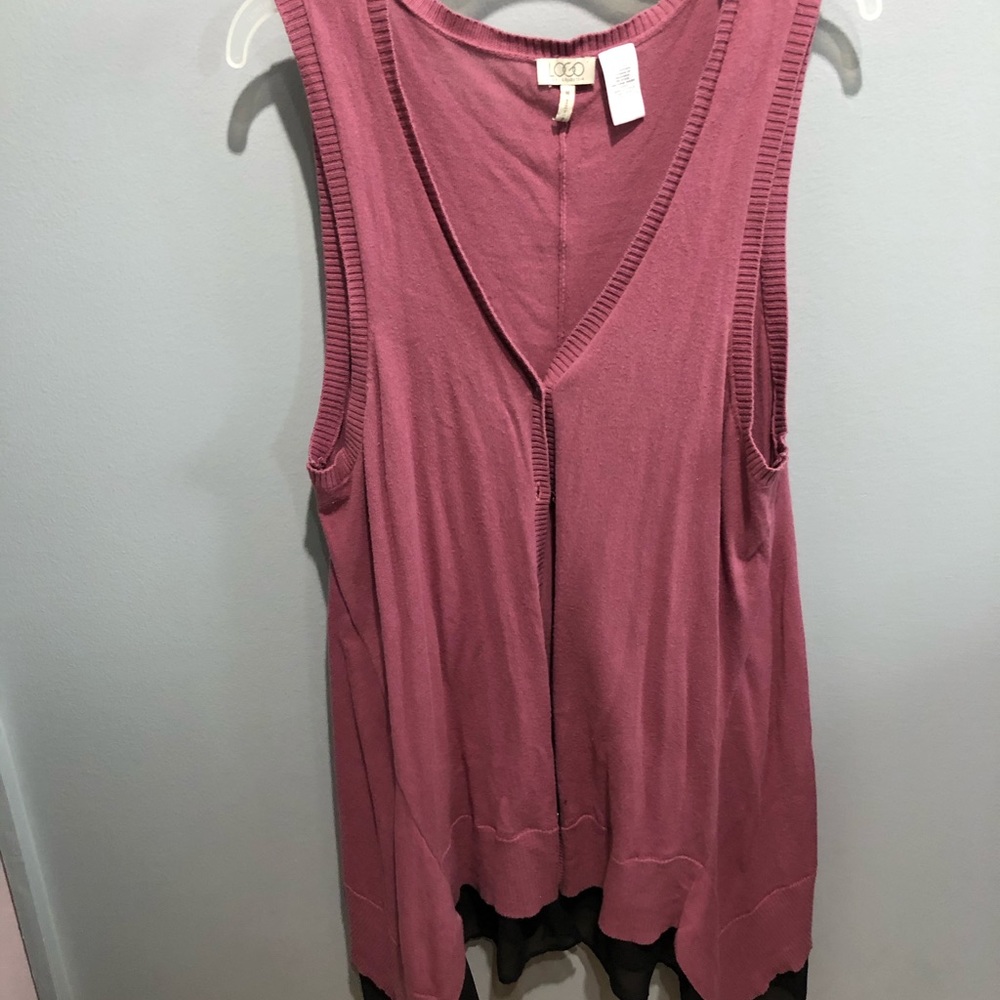 Sweater vest with buttons medium